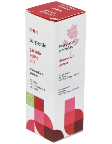 Geranio Aceite Esencial Alimentario Bio 10Ml.