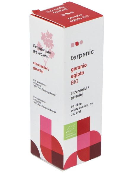 Geranio Aceite Esencial Alimentario Bio 10Ml.