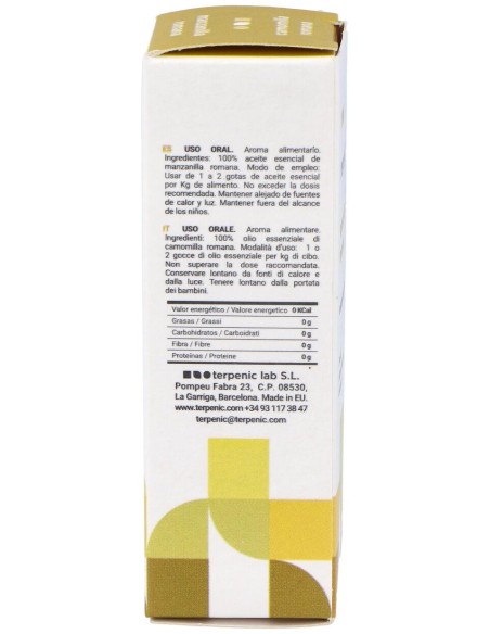 Manzanilla Romana Aceite Esencial Alimentario 5Ml.