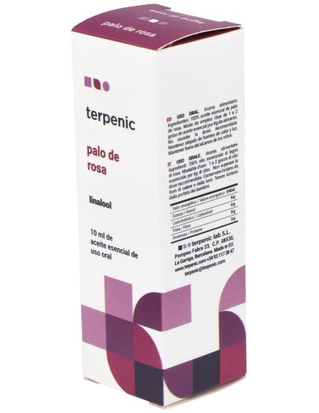 Palo De Rosa Aceite Esencial Alimentario 10Ml.