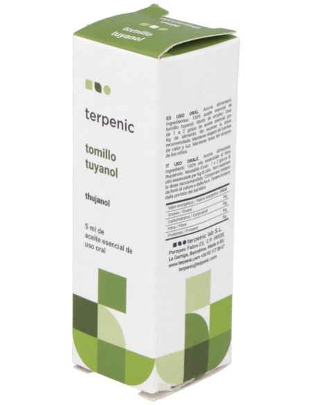 Tomillo Tuyanol Aceite Esencial Alimentario 5Ml.