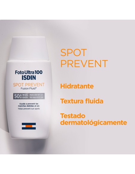 Foto Ultra 100 ISDIN Spot Prevent Fusion Fluid SPF 50+ 50 ml