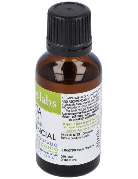 Menta Piperita Aceite Esencial Bio 30Ml.