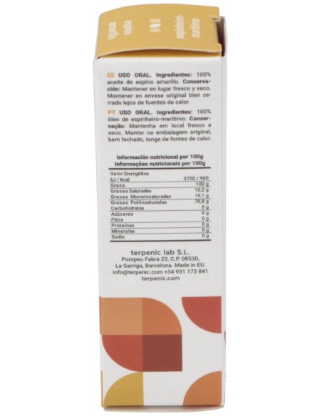 Espino Amarillo Virgen Aceite Vegetal 10Ml.