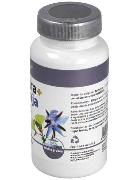 Plannatur Onagra + Borraja + Vitamina E 500Mg 120Caps