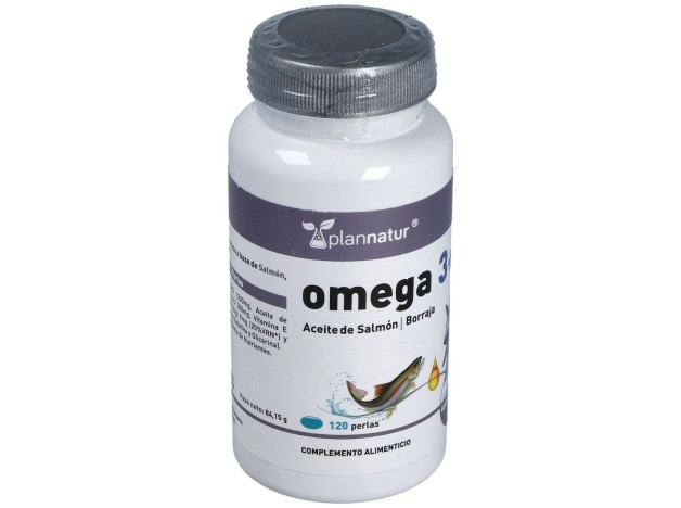 Omega 3+6 Borraja + Salmon 500Mg. 120Perlas