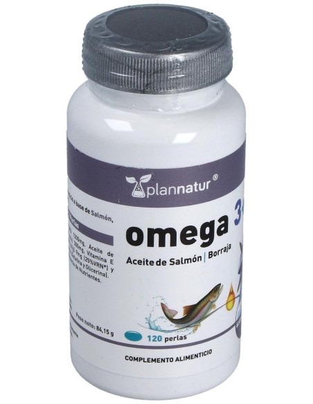 Omega 3+6 Borraja + Salmon 500Mg. 120Perlas