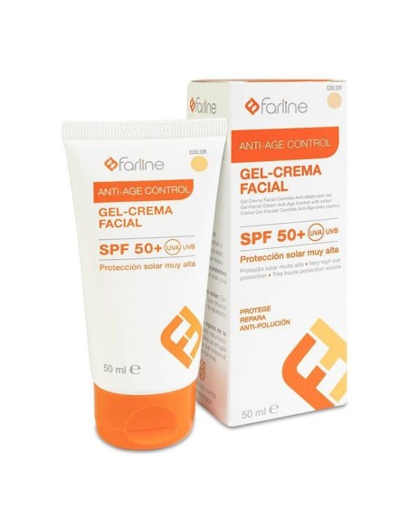 Farline Solar Gel Crema Facial Toque Seco SPF 50+ 50 ml