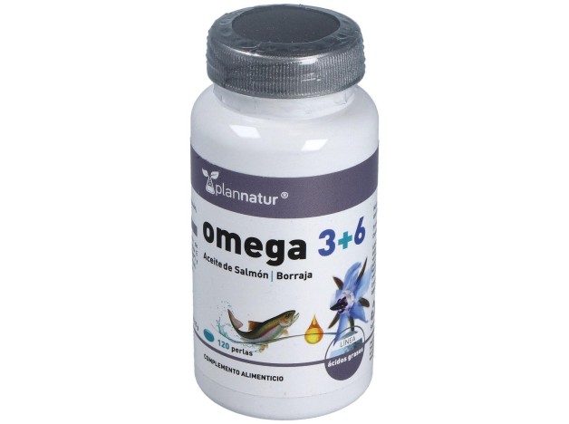 Omega 3+6 Borraja + Salmon 500Mg. 120Perlas