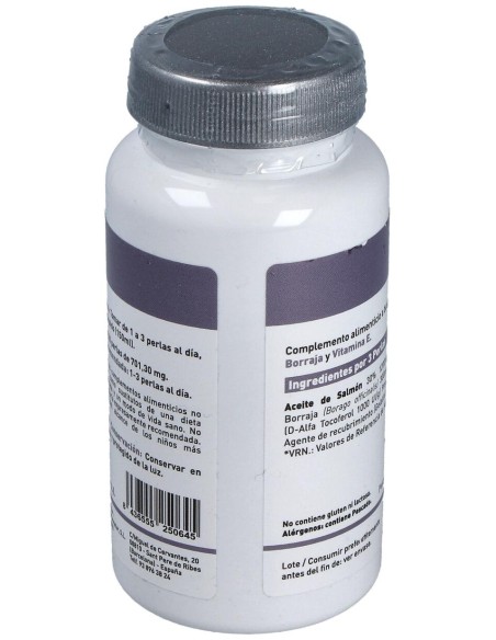 Omega 3+6 Borraja + Salmon 500Mg. 120Perlas