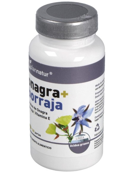 Plannatur Onagra + Borraja + Vitamina E 500Mg 120Caps