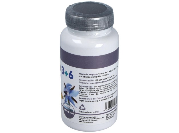 Omega 3+6 Borraja + Salmon 500Mg. 120Perlas