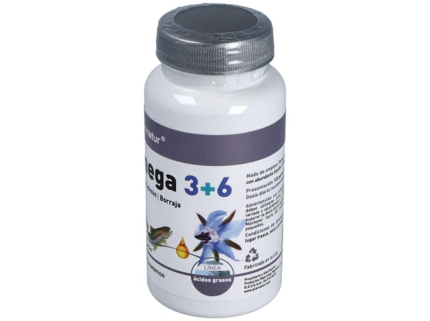 Omega 3+6 Borraja + Salmon 500Mg. 120Perlas