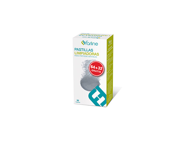 Farline Pastillas Limpiadoras Protesis 96 Uds