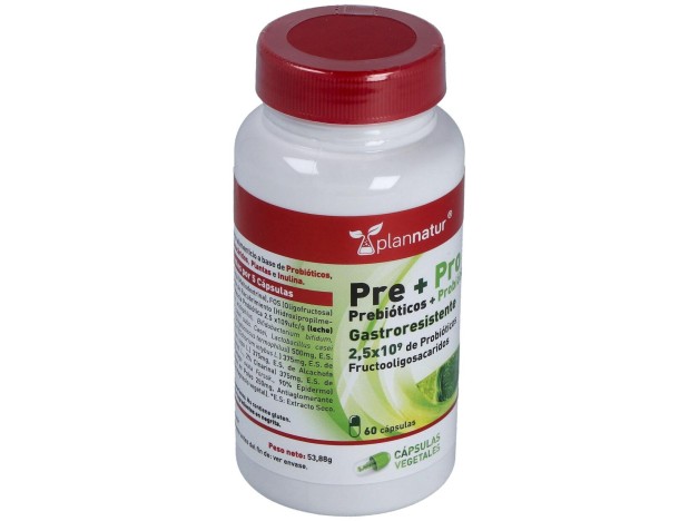 Prebioticos + Probioticos 60Cap.