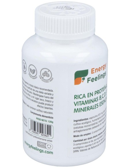 Energy Feelings Energy Spirulina 120Comp
