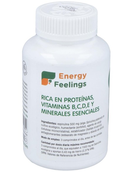 Energy Feelings Energy Spirulina 120Comp