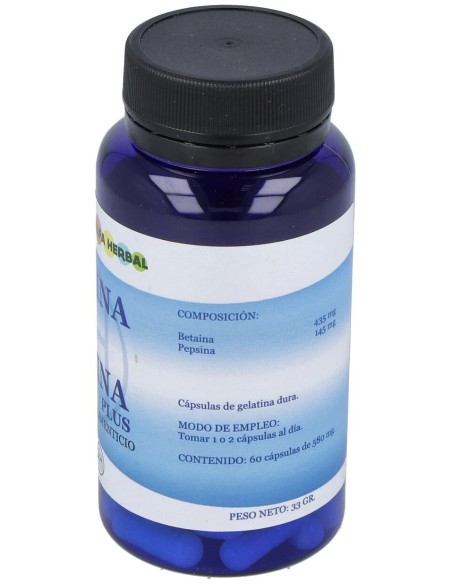 Alfa Herbal Betaina 500+Pepsina 60Caps