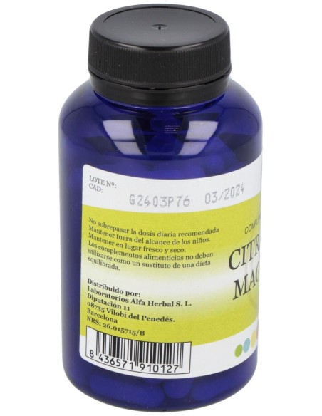 Alfa Herbal Citrato De Magnesio 90Caps