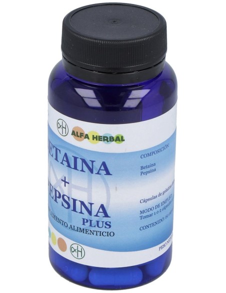 Alfa Herbal Betaina 500+Pepsina 60Caps