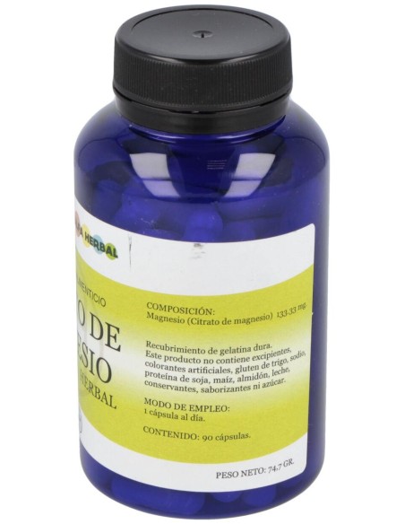 Alfa Herbal Citrato De Magnesio 90Caps