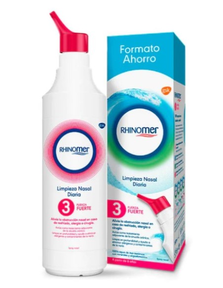 Rhinomer Fuerza 3 XL Spray Limpieza Nasal 180 ml