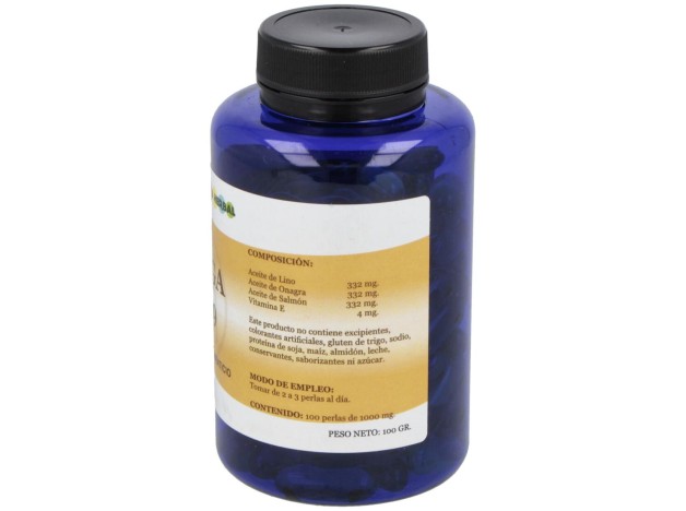 Omega 3-6-9 Aceite De Salmon-Onagra-Lino 100Perlas