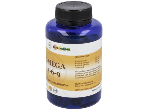 Omega 3-6-9 Aceite De Salmon-Onagra-Lino 100Perlas