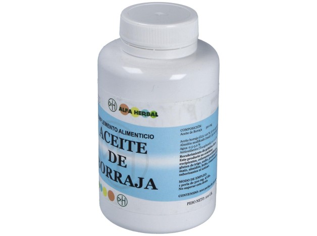 Alfa Herbal Aceite De Borraja 200 Perlas