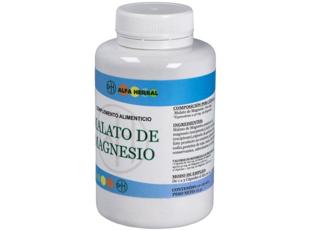 Alfa Herbal Malato De Magnesio 90Caps