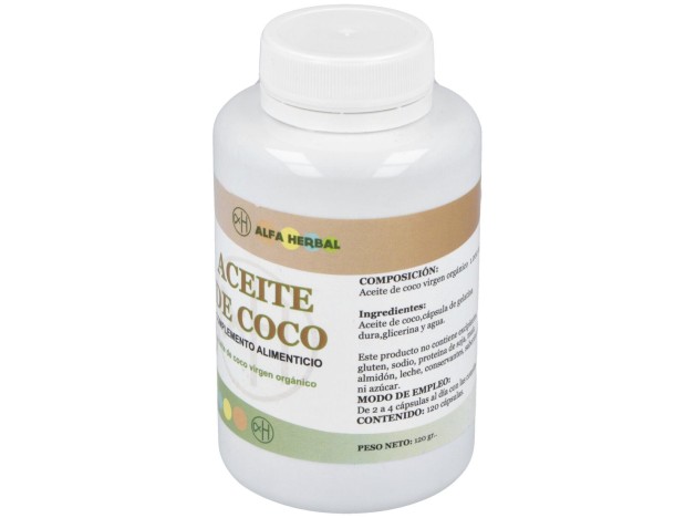 Alfa Herbal Aceite De Coco 120Caps