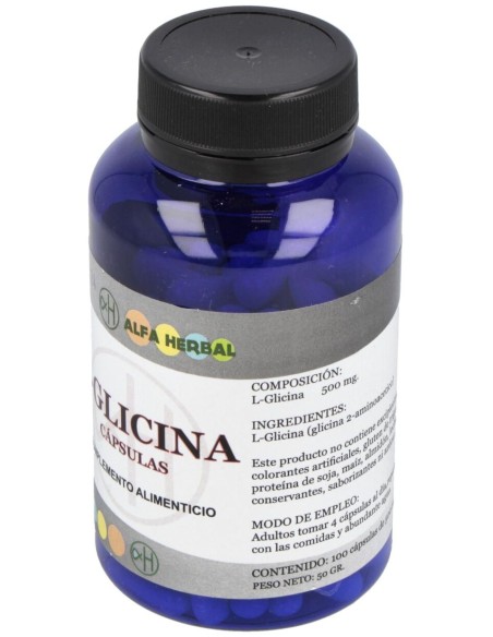Alfa Herbal L-Glicina 500Mg 100Caps