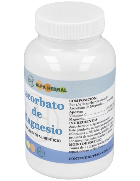 Alfa Herbal Ascorbato De Magnesio Polvo 200G