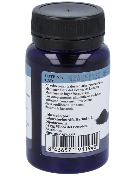 Alfa Herbal Carbon Vegetal Activado 60Caps