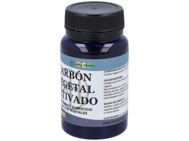 Alfa Herbal Carbon Vegetal Activado 60Caps