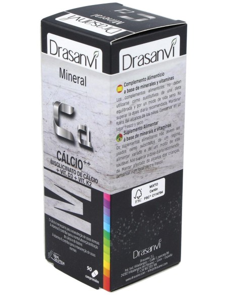 Drasanvi Mineral Calcio Vitamina D3+K2 90Comp