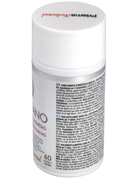 Prismas Natural Triptofano+Mg+Melatonina+Vitaminas 60Comp