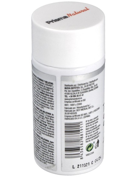 Prismas Natural Triptofano+Mg+Melatonina+Vitaminas 60Comp