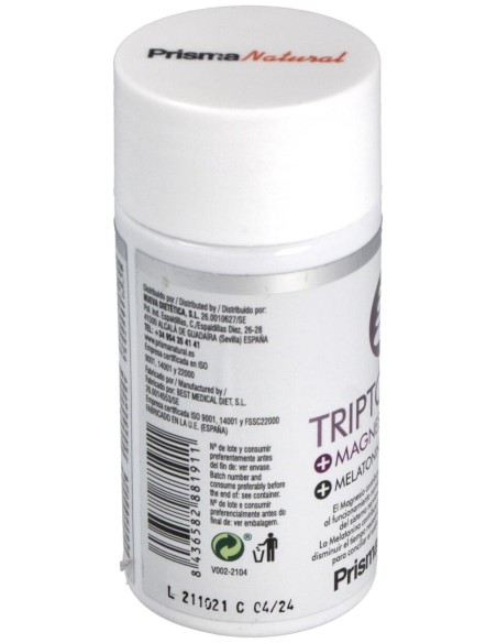 Prismas Natural Triptofano+Mg+Melatonina+Vitaminas 60Comp