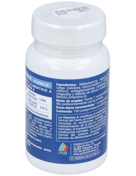 Polaris Vitamina A 10000Ui 100Comp