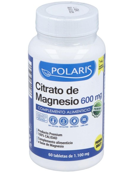 Polaris Citrato Magnesio 600Mg 60Tabs