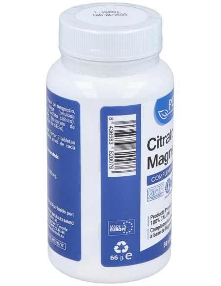 Polaris Citrato Magnesio 600Mg 60Tabs