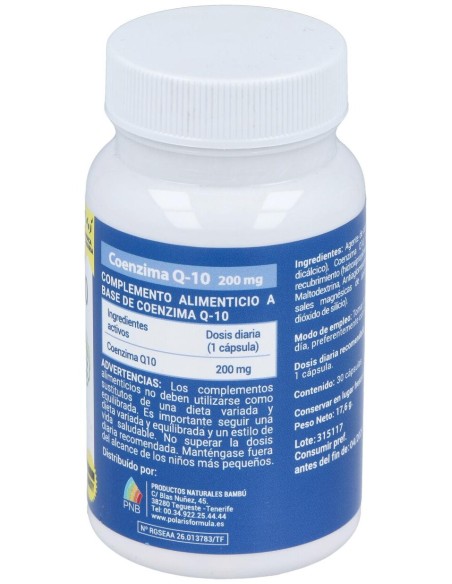 Polaris Coenzima Q10 200Mg 30Caps