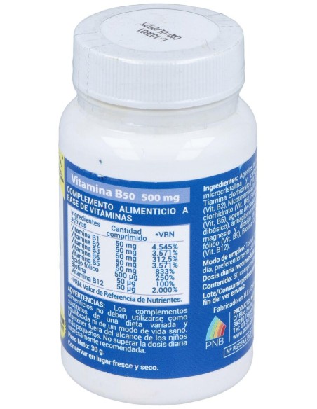 Polaris Vitamina B50 500Mg 60Comp