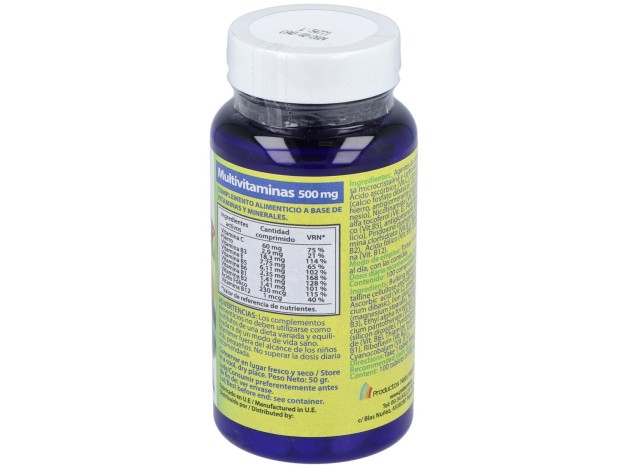 Multivitaminas 500Mg. 100Comp.