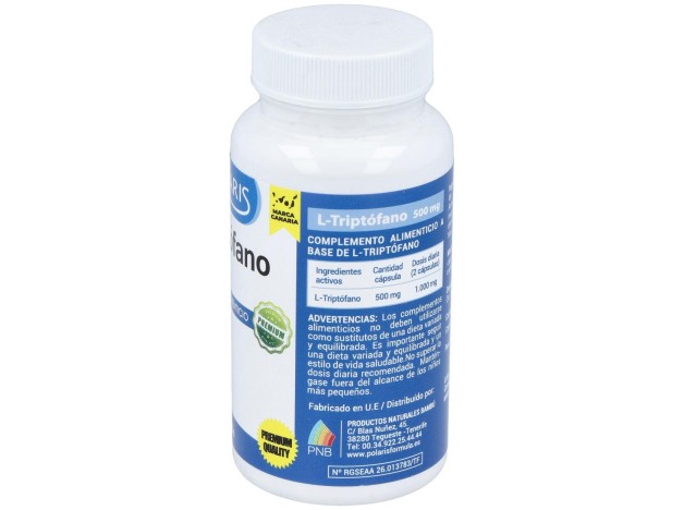 L-Triptofano 500Mg. 60Cap.