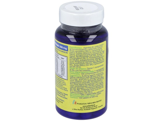 Multivitaminas 500Mg. 100Comp.
