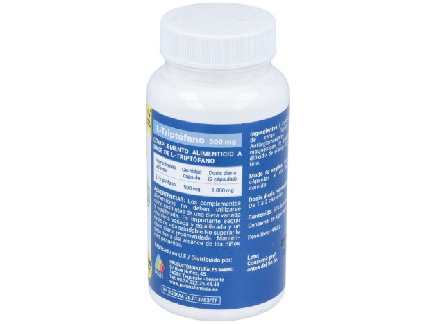 L-Triptofano 500Mg. 60Cap.