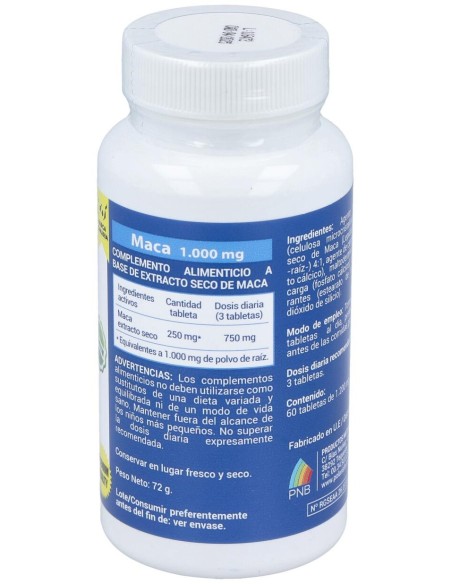 Polaris Maca 1000Mg 60 Tabletas