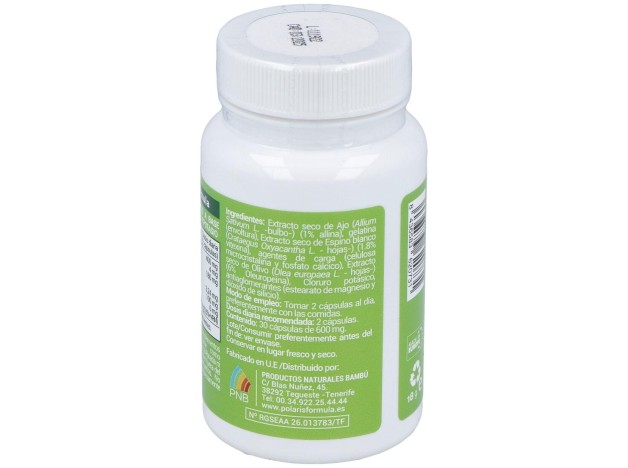 Tensiplus (Ajo+Espino Blanco) 500Mg. 30Cap